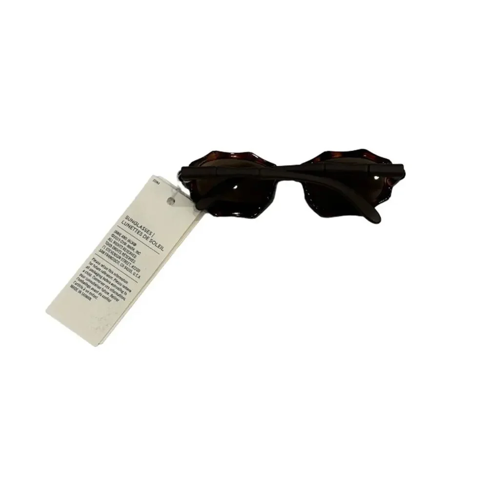 Janie and Jack Tortoise Bamboo Sunglasses Size 0-2Y